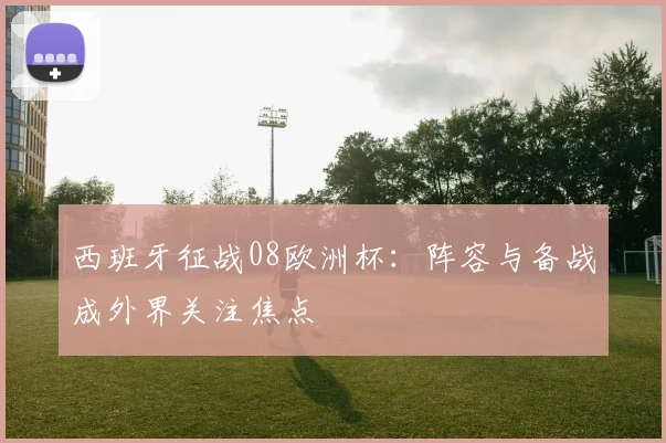 西班牙征战08欧洲杯：阵容与备战成外界关注焦点